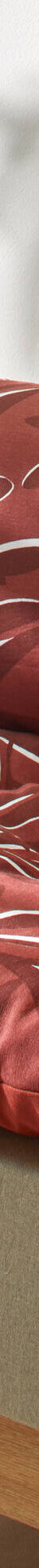 Long coussin de sol imprimé feuillage (terracotta) Long coussin de sol imprimé feuillage (terracotta)